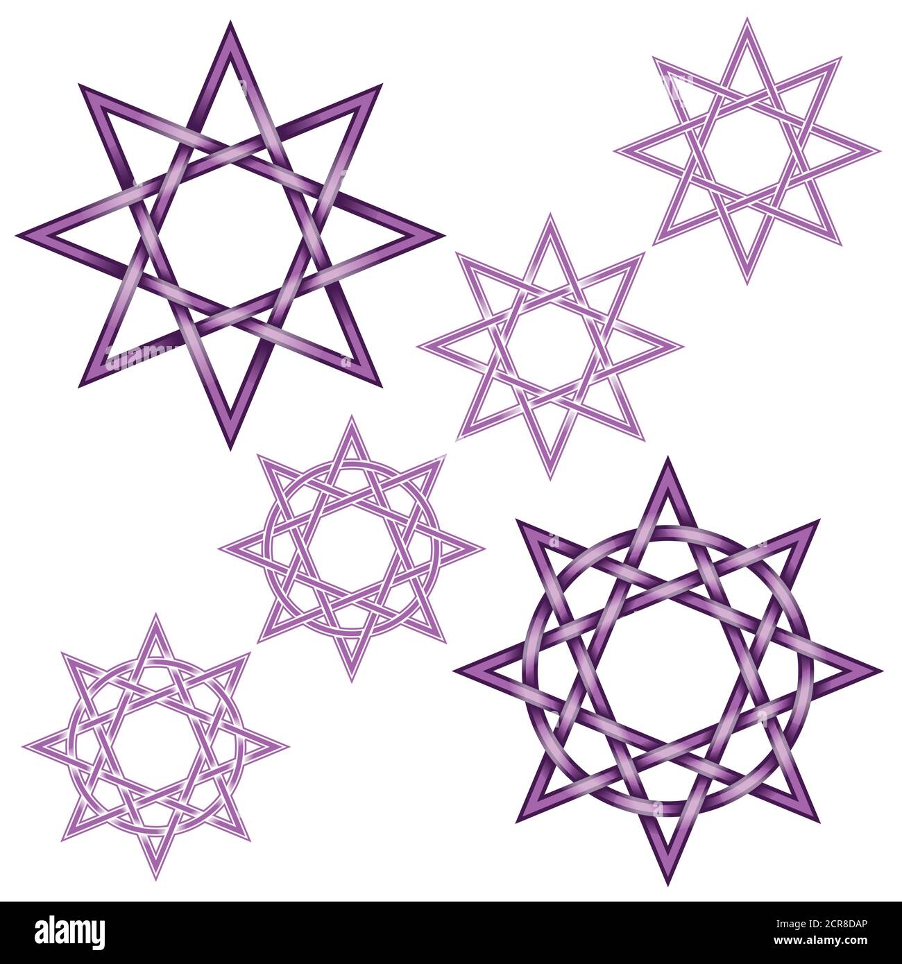 Eight pointed star cut out stock images pictures