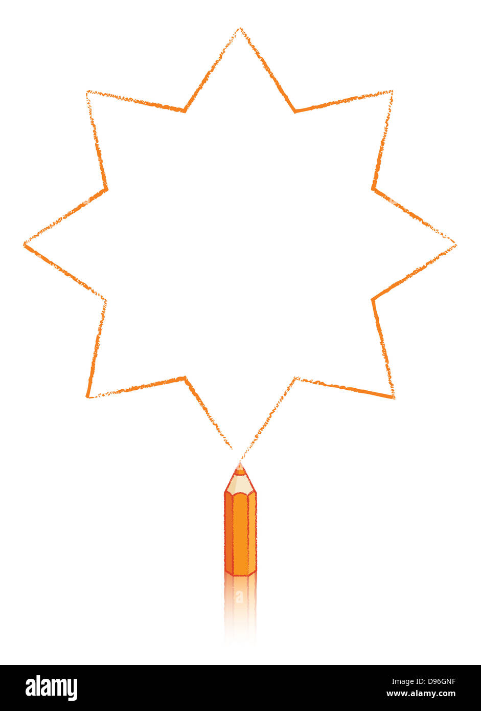 Eight pointed star cut out stock images pictures