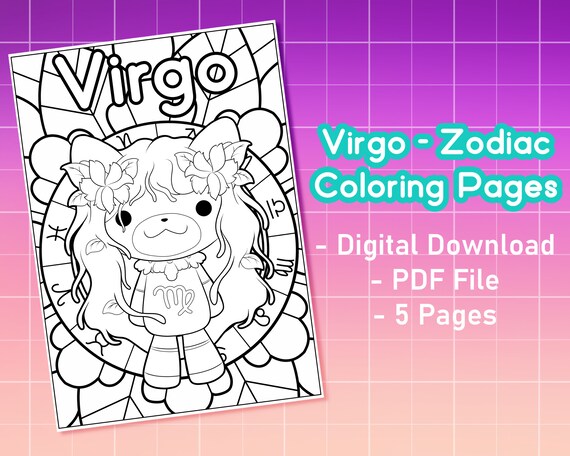 Pãginas para colorear virgo pãginas para colorear de signos astrolãgicos zodãaco lindo pãginas para colorear imprimibles pãginas para colorear para adultos arte mandala