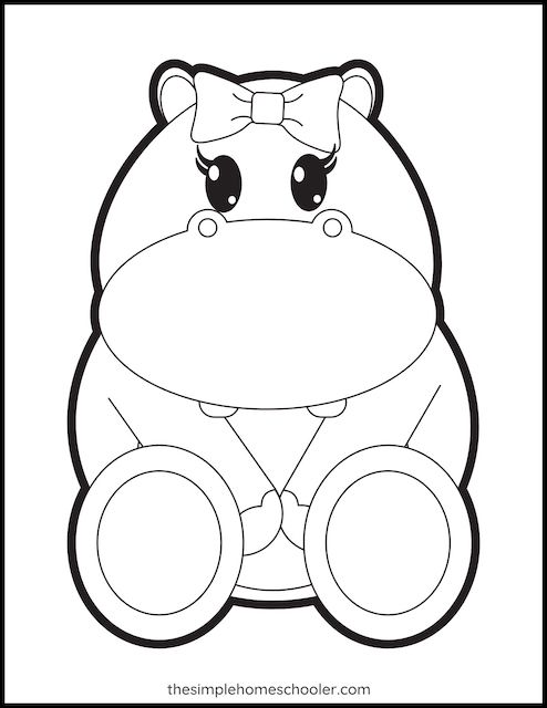 Cute animal coloring pages printable and free