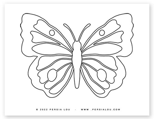Free printable butterfly coloring pages