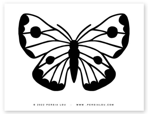 Free printable butterfly coloring pages