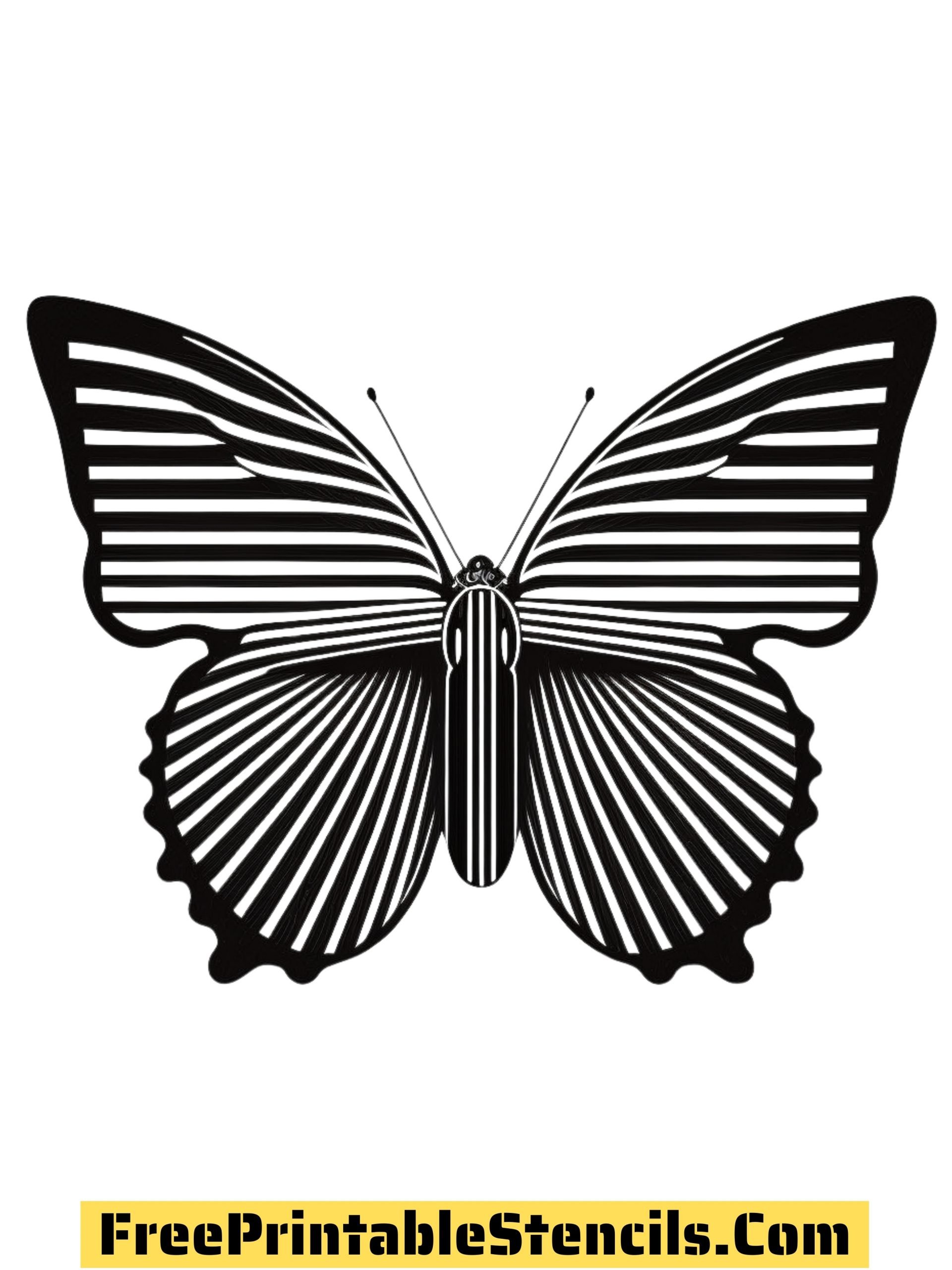 Free printable butterfly stencils silhouettes and templates