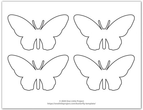 Butterfly template free printable butterfly outlines
