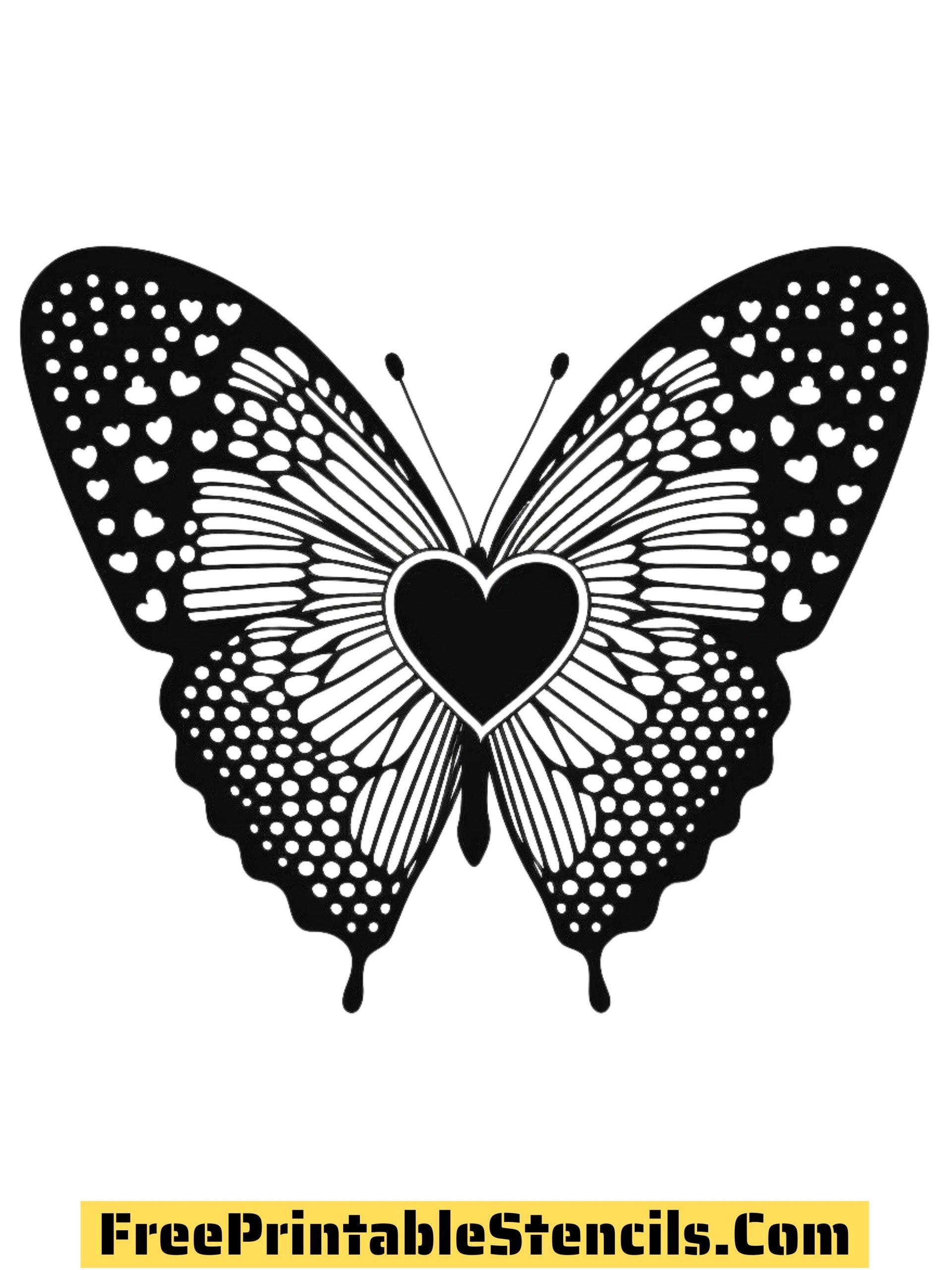 Free printable butterfly stencils silhouettes and templates