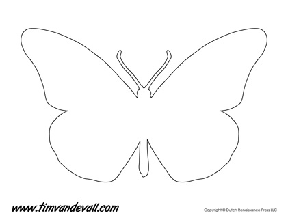 Butterfly templates butterfly shapes â tims printables