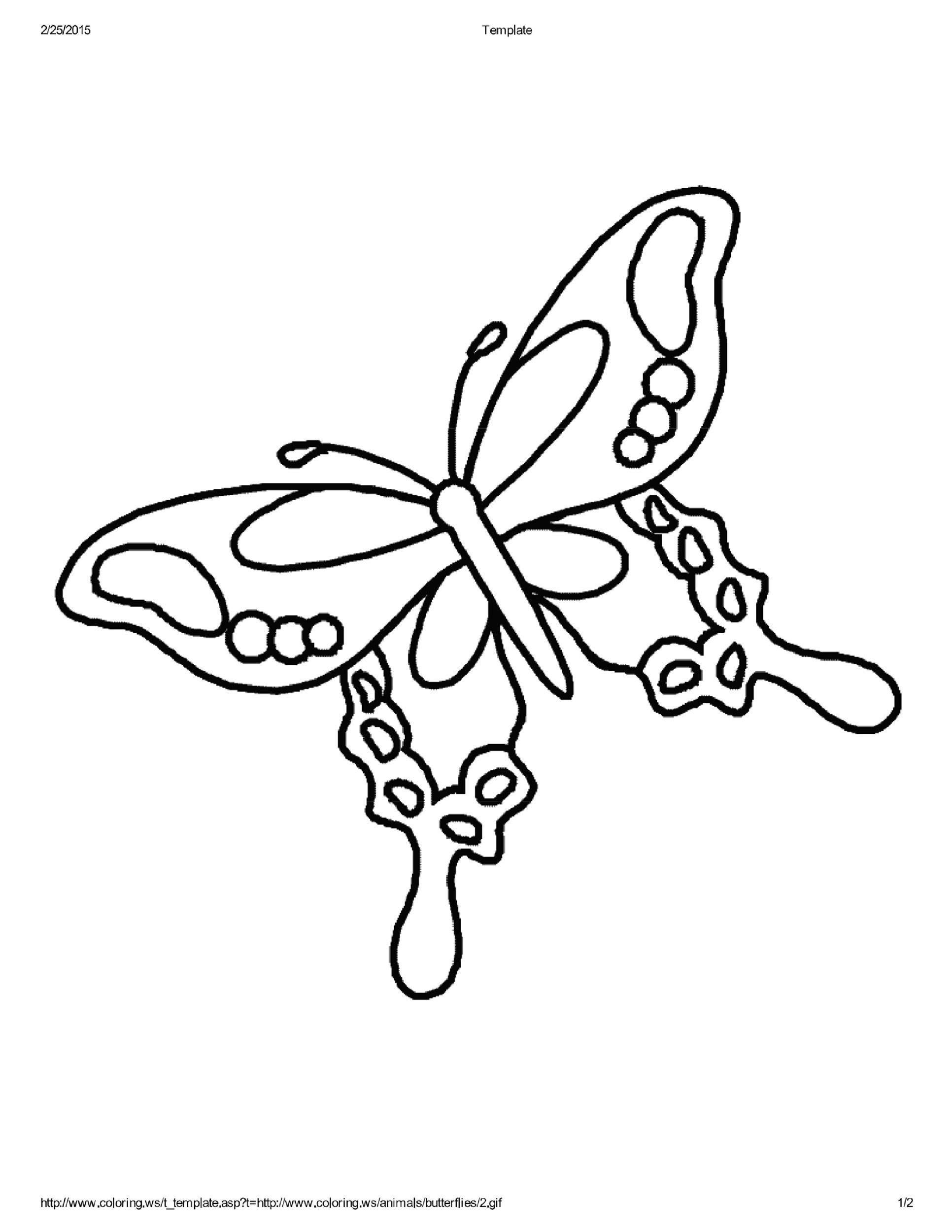 Printable cut out butterfly templates ð á