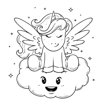 Page tinkerbell coloring page vectors illustrations for free download