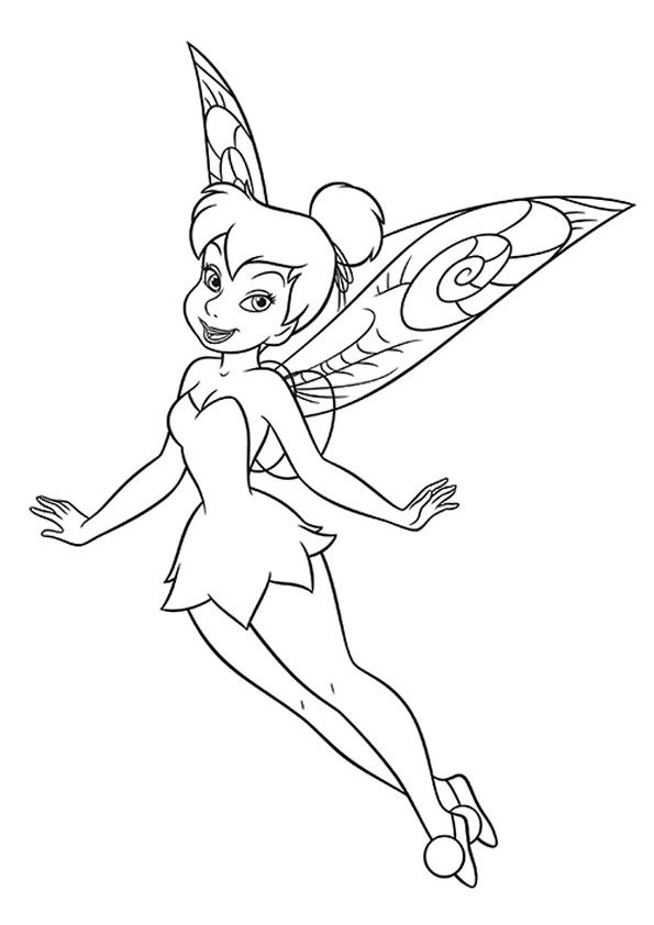 Coloring page tinkerbell coloring pages disney coloring pages easy disney drawings