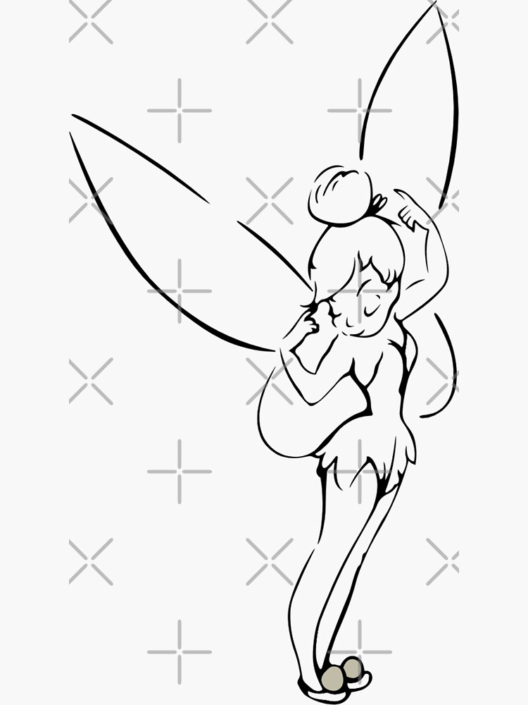 Tinkerbell sticker for sale by aj