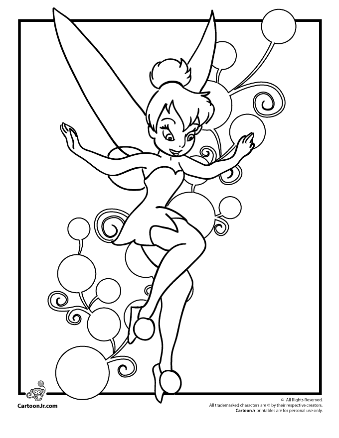 Disneys tinkerbell coloring page tinkerbell coloring pages tinkerbell and friends disney coloring pages