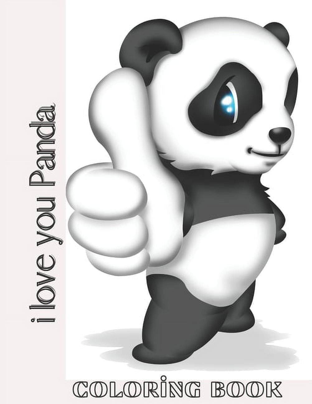 I love you panda coloring book funny coloring pages for girls and boys ages