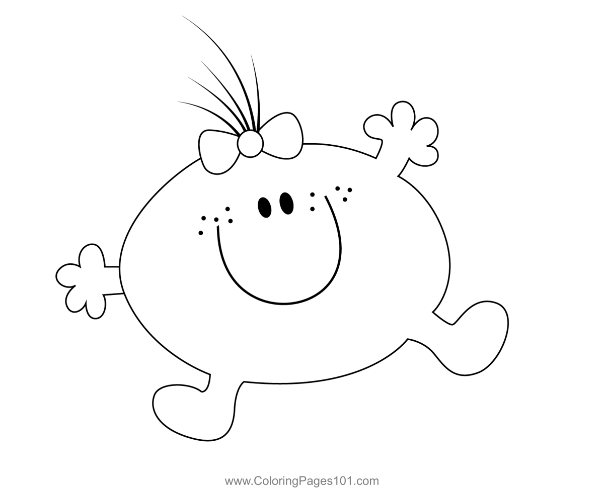 Little funny coloring page for kids