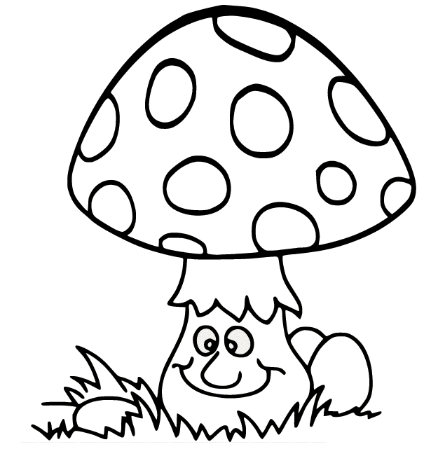 Mushroom coloring pages printable for free download