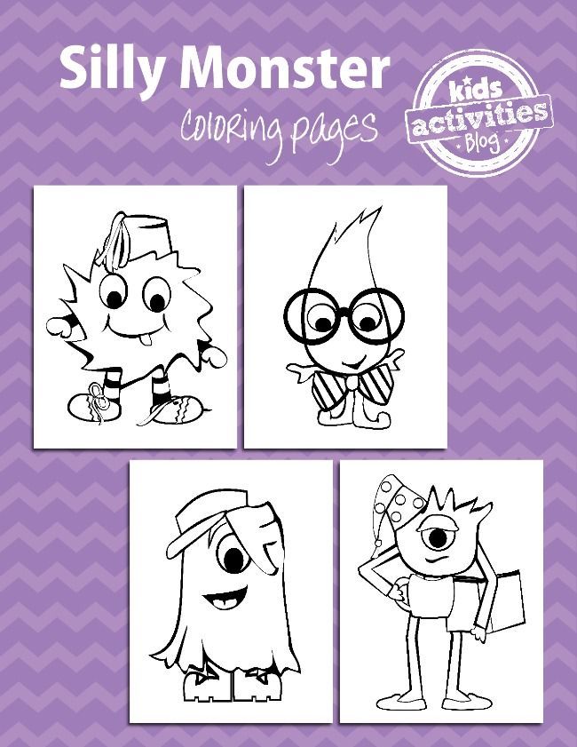 Monster coloring pages for kids monster coloring pages coloring pages for kids coloring pages
