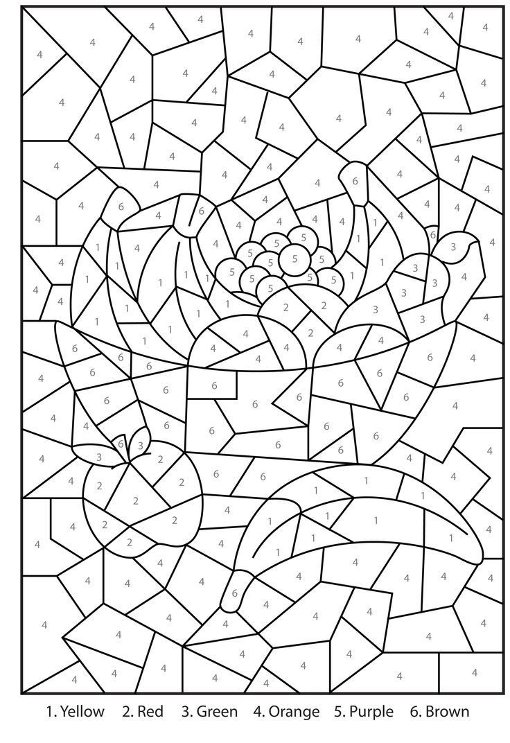 Âââ lorear por numeros loring pages loring books lor by number printable