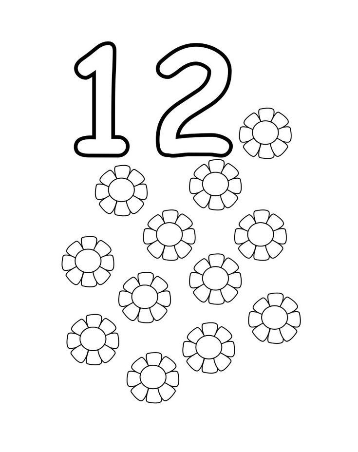 Free printable number coloring pages for kids free printable numbers numbers preschool printable numbers