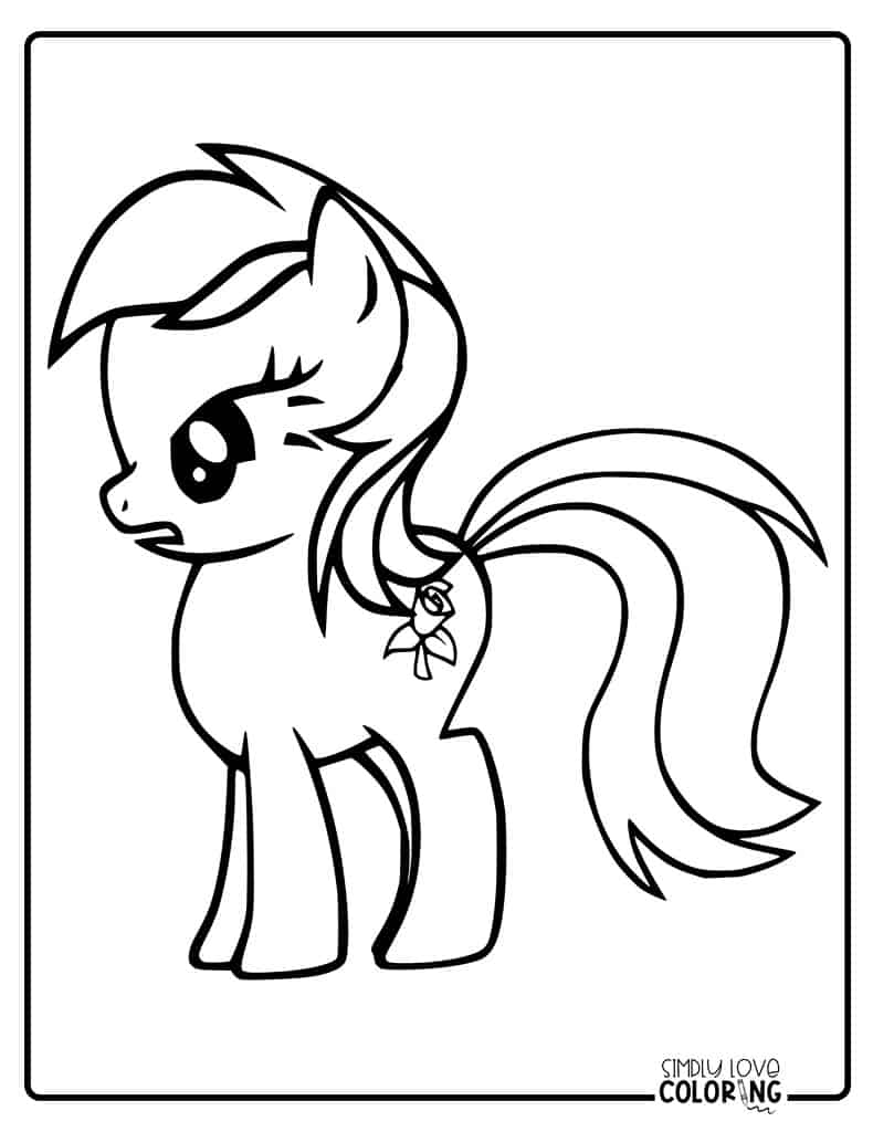 My little pony coloring pages free pdf printables