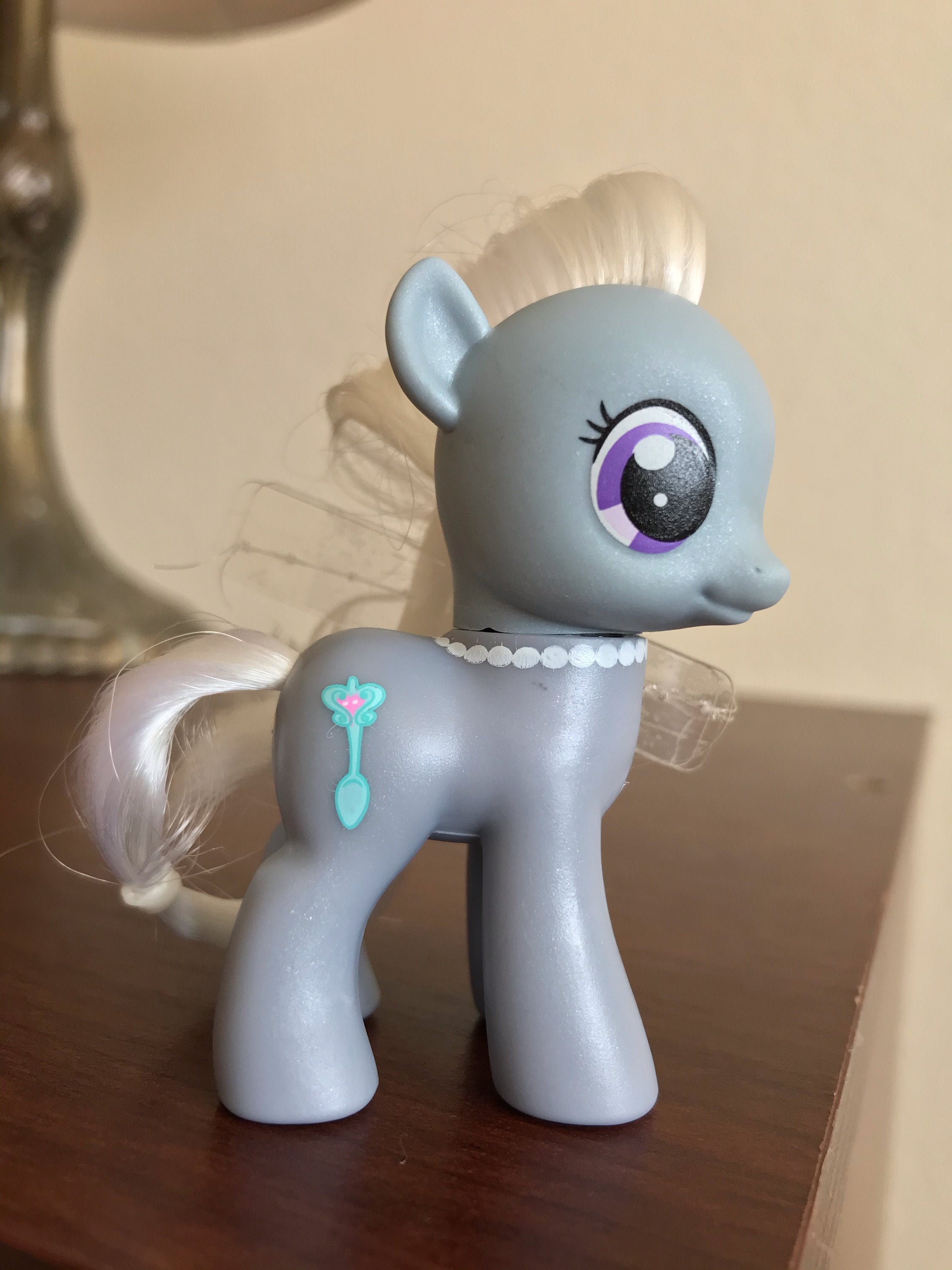 My little pony silver spoon original series brushable g woriginal rare blue heart glasses cutie mark crusaders friends as new