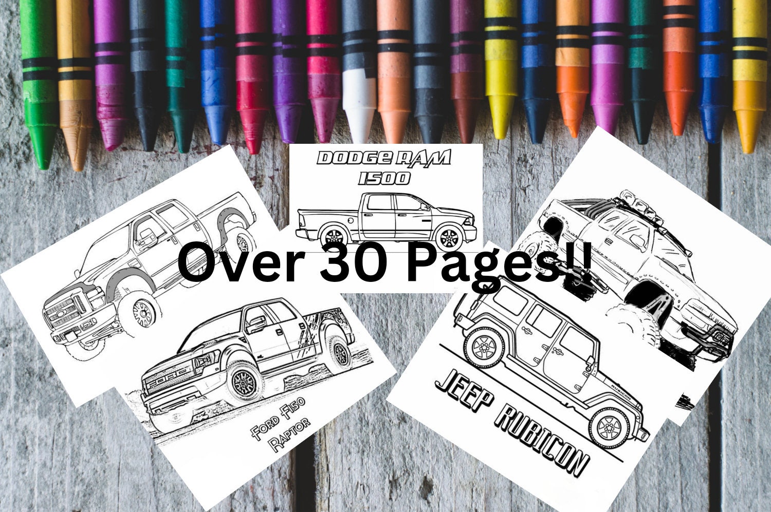 Pick up truck coloring pages imprimible niãos adultos