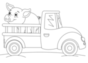 Pickup trucks coloring pages free printable pictures