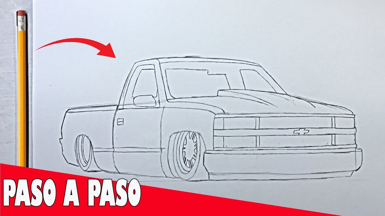 Coo dibujar una caioneta chevrolet c