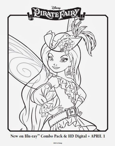 Disney pirate fairy coloring pages