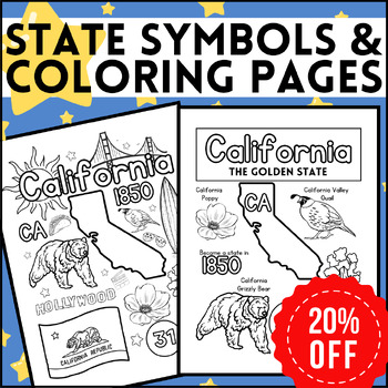 American symbols coloring tpt