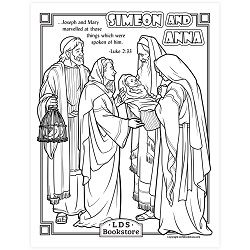 Simeon and anna coloring page