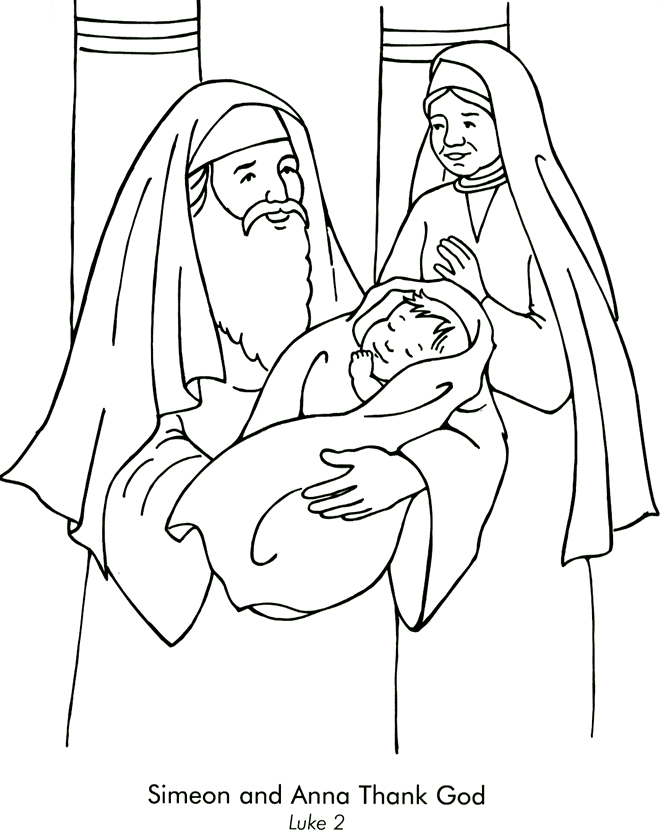Simeon and anna coloring page sunday school coloring pages bible coloring pages bible crafts