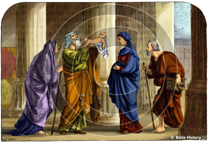 Simeon and anna in temple