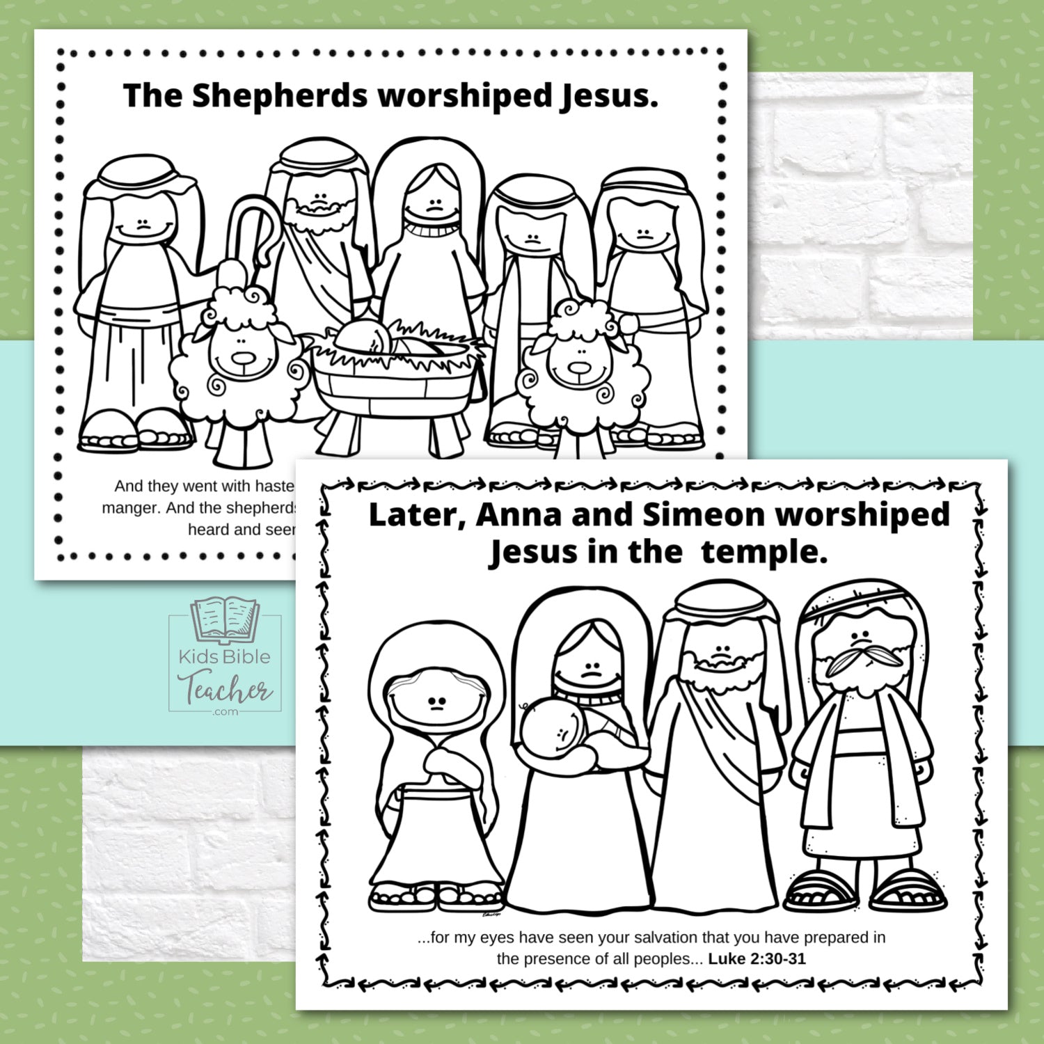 Jesus birth christmas coloring pages page bible nativity story â kids bible teacher