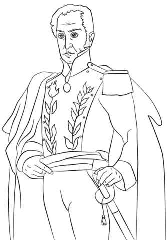 Simon bolivar coloring page free printable coloring pages caballo para colorear dibujos geniales de arte dibujos