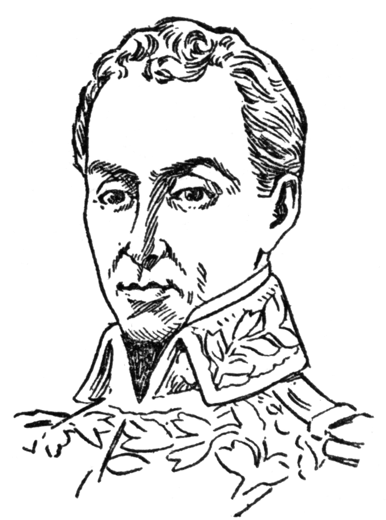 El libertador simãn bolãvar simon bolivar beautiful paintings clip art