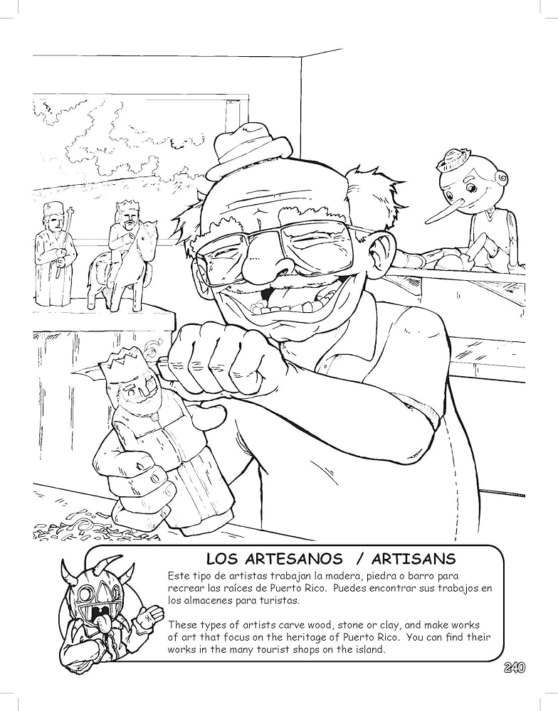 Puerto rico coloring learning activity book pages with pages of colorful stickers english and spanish edition mark drenth mark drenth abner cardona books