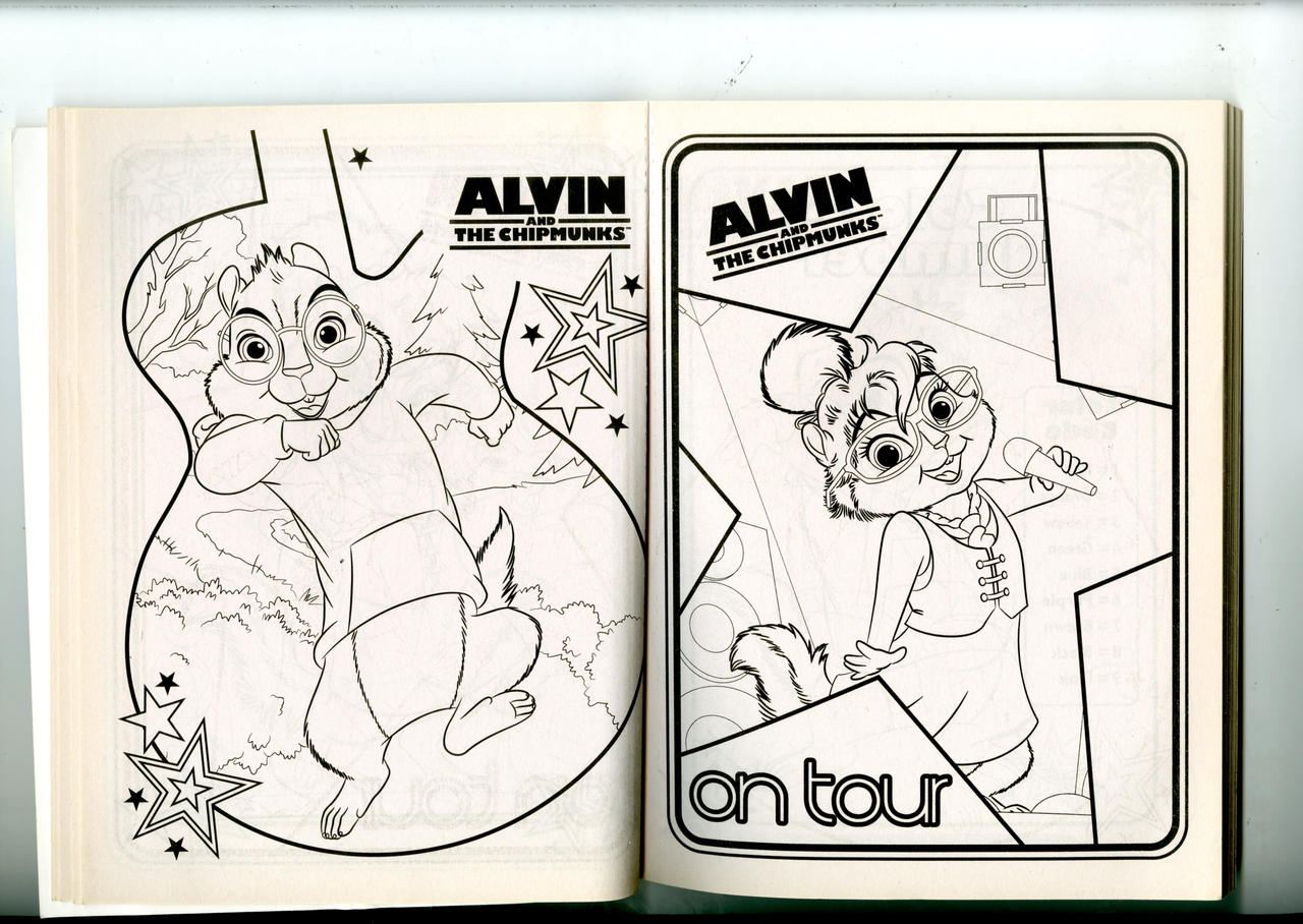 Simon and jeanette coloring page by thecrazyettes on