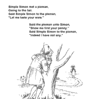 Simple simon coloring pages