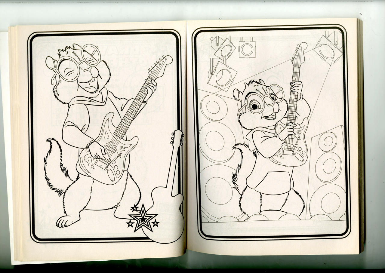 Two simon coloring pages scans by thecrazyettes on