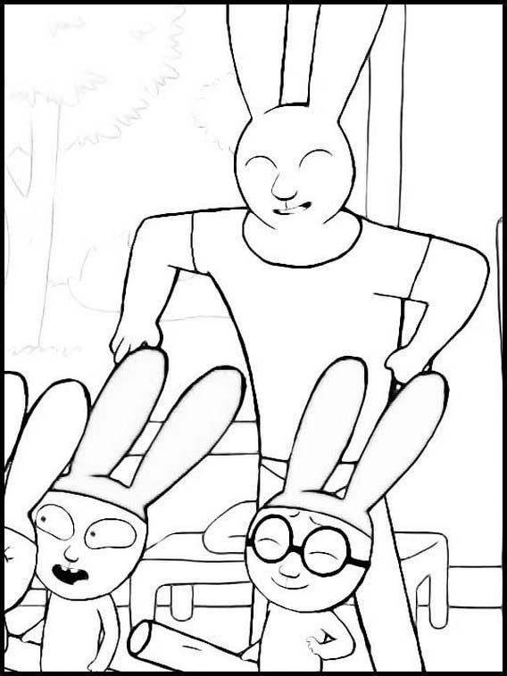 Simon printable coloring pag for kids