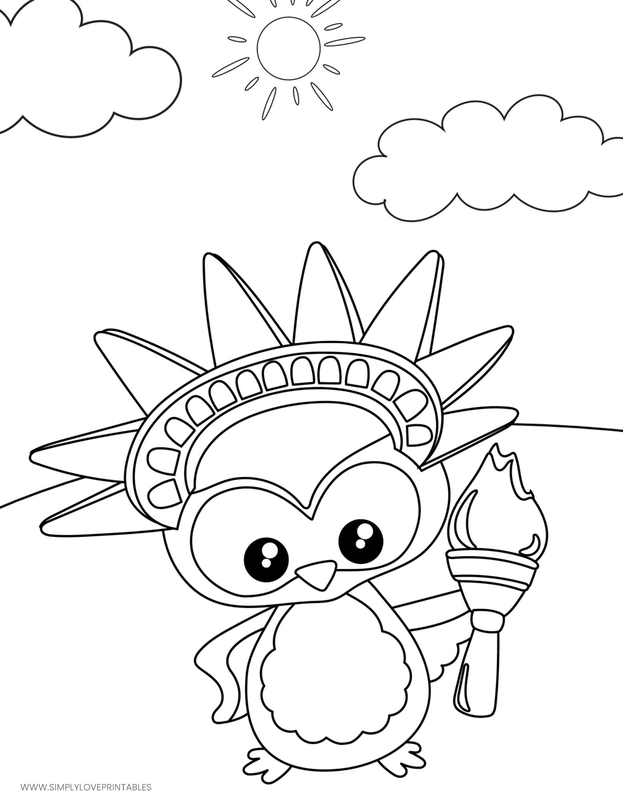 Free fourth of july coloring pages simply love printables