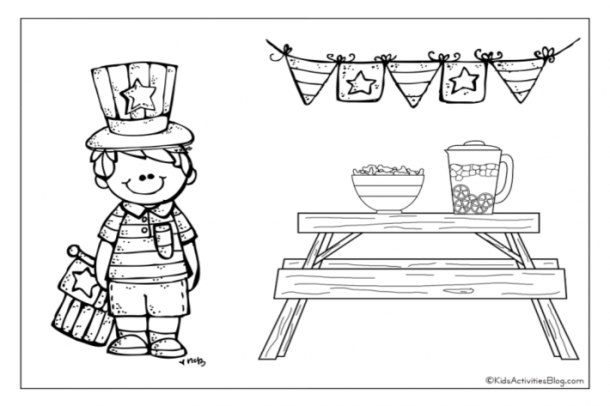 Festive free fourth of july coloring pages kids activities blog