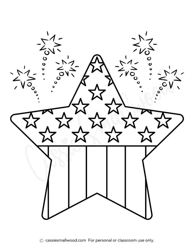 Cute th of july coloring pages free printable