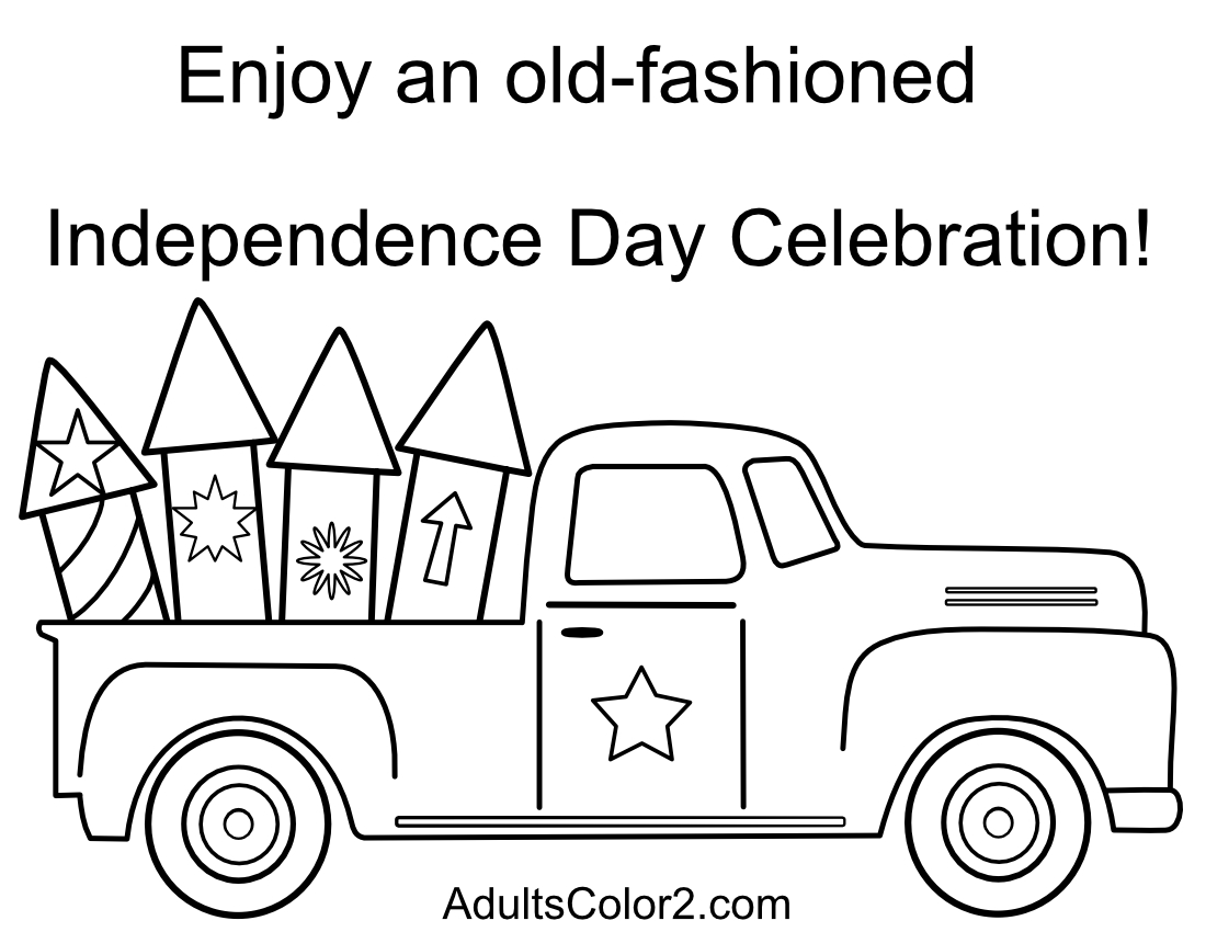 Fourth of july coloring pages party like its