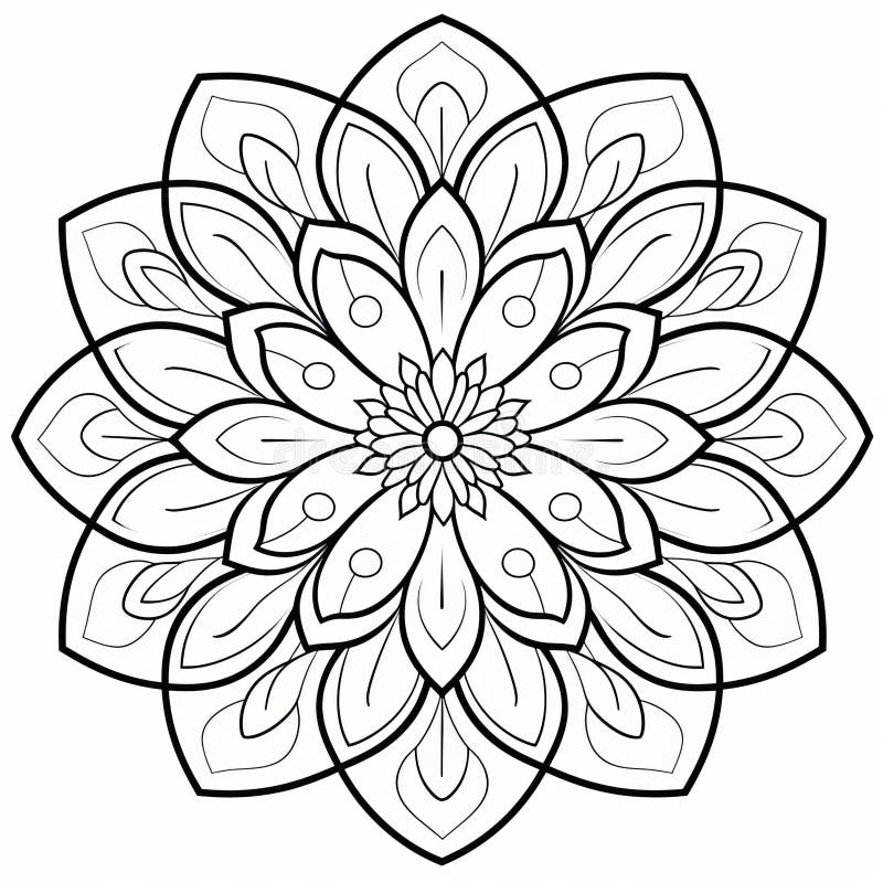 Simple adult coloring pages stock illustrations â simple adult coloring pages stock illustrations vectors clipart