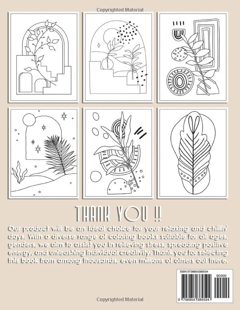 Minimalist boho art coloring book simple aesthetic botanical lines coloring pages for relaxation and stress relief over minimalist art designs for adults women teens yitra ayla books