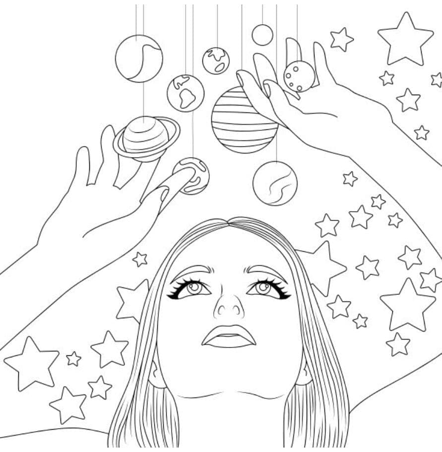 Aesthetics coloring pages