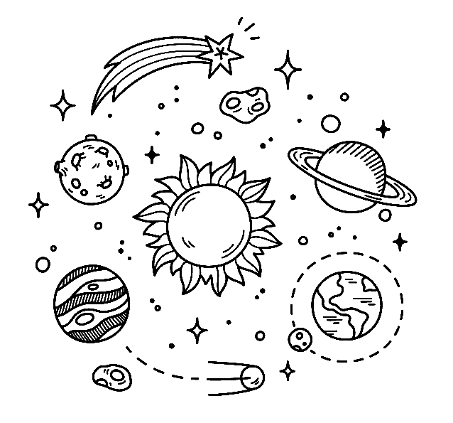 Aesthetic drawing coloring pages