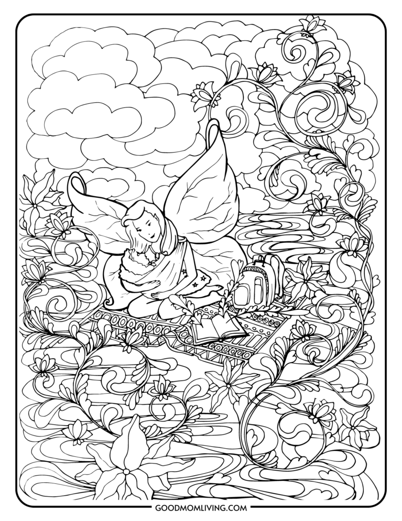 Free aesthetic coloring pages printable sheets
