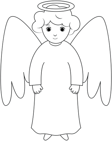 Angel coloring page free printable coloring pages