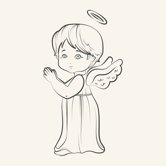 Page coloring sheet angel images
